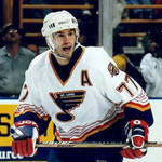 PIERRE TURGEON St. Louis Blues 1996 Home CCM NHL Vintage Throwback Jersey - ACTION