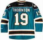 JOE THORNTON San Jose Sharks 2012 REEBOK Throwback NHL Hockey Jersey