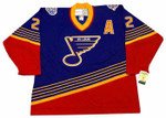 Al MacInnis 1996 St. Louis Blues NHL Throwback Away Jersey - FRONT