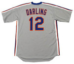 RON DARLING New York Mets 1987 Majestic Throwback Away Baseball Jersey - BACK