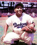 ROY CAMPANELLA Brooklyn Dodgers 1950's Home Majestic Throwback Jersey