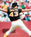 DAVE DRAVECKY San Diego Padres 1984 Majestic Cooperstown Away Baseball Jersey