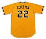 BERT BLYLEVEN Pittsburgh Pirates 1979 Home Majestic Throwback Baseball Jersey - BACK