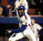 MOOKIE WILSON New York Mets 1986 Home Majestic Throwback Baseball Jersey - ACTION