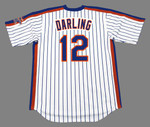 RON DARLING New York Mets 1986 Majestic Throwback Home Baseball Jersey - BACK