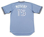 LLOYD MOSEBY Toronto Blue Jays 1983 Majestic Cooperstown Away Baseball Jersey