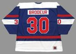 RICHARD BRODEUR Quebec Nordiques 1974 WHA Throwback Hockey Jersey