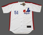 RANDY JOHNSON Montreal Expos 1988 Majestic Cooperstown Home Baseball Jersey