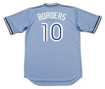 PAT BORDERS Toronto Blue Jays 1988 Majestic Cooperstown Away Baseball Jersey