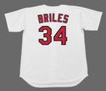 NELSON BRILES St. Louis Cardinals 1967 Majestic Cooperstown Home Baseball Jersey