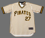 KENT TEKULVE Pittsburgh Pirates 1978 Majestic Cooperstown Home Baseball Jersey