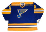 GUY LAPOINTE St. Louis Blues 1981 CCM Vintage Throwback NHL Hockey Jersey - FRONT