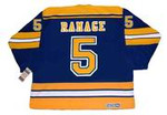 ROB RAMAGE St. Louis Blues 1983 CCM Vintage Throwback NHL Hockey Jersey - BACK