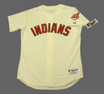 CARLOS SANTANA Cleveland Indians 2016 Majestic Authentic Alternate Home Baseball Jersey