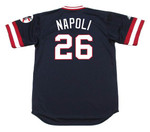 MIKE NAPOLI Cleveland Indians 1970's Majestic Cooperstown Throwback Jersey