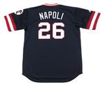 MIKE NAPOLI Cleveland Indians 1970's Majestic Cooperstown Throwback Jersey