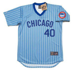 WILLSON CONTRERAS Chicago Cubs 1980's Majestic Cooperstown Throwback Jersey