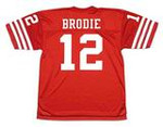 JOHN BRODIE San Francisco 49ers 1973 Throwback Home NFL Football Jersey - BACK