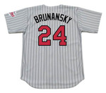 TOM BRUNANSKY Minnesota Twins 1991 Majestic Throwback Away Baseball Jersey