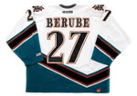 CRAIG BERUBE 1998 Home CCM Vintage Throwback Washington Capitals hockey jersey - BACK