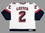 BRIAN LEETCH New York Rangers 1998 CCM Throwback Alternate NHL Jersey - BACK