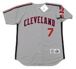 KENNY LOFTON Cleveland Indians 1993 Away Majestic Baseball Throwback Jersey