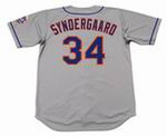 NOAH SYNDERGAARD New York Mets 2016 Majestic Away Baseball Jersey - BACK