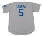 COREY SEAGER Los Angeles Dodgers 2017 Away Majestic Baseball Throwback Jersey - BACK