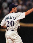 MAJESTIC  LUIS GONZALEZ Arizona Diamondbacks 2001 Throwback Home Baseball  Jersey