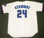 SHANNON STEWART Toronto Blue Jays 1999 Majestic Throwback Home Baseball Jersey