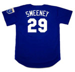 MIKE SWEENEY Kansas City Royals 2002 Alternate Majestic Throwback Baseball Jersey - BACK