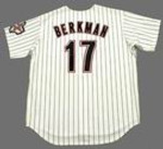 LANCE BERKMAN Houston Astros 2004 Majestic Throwback Home Baseball Jersey