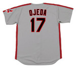 BOB OJEDA Cleveland Indians 1993 Majestic Throwback Away Baseball Jersey