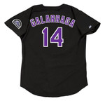 ANDRES GALARRAGA Colorado Rockies 1993 Majestic Throwback Baseball Jersey - BACK