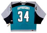 MIIKKA KIPRUSOFF San Jose Sharks 2001 CCM Throwback NHL Home Hockey Jersey