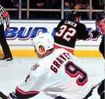 1998 New York Rangers CCM Vintage ADAM GRAVES NHL throwback jersey - ACTION