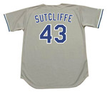 RICK SUTCLIFFE Los Angeles Dodgers 1979 Majestic Throwback Away Baseball Jersey - Back