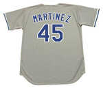 PEDRO MARTINEZ Los Angeles Dodgers 1993 Majestic Throwback Away Baseball Jersey - Back