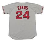 DWIGHT EVANS Boston Red Sox 1990 Majestic Throwback Away Baseball Jersey - Back