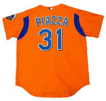 MIKE PIAZZA New York Mets 2004 Majestic Authentic Throwback Baseball Jersey - Back