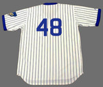 RICK REUSCHEL Chicago Cubs 1977 Home Majestic Cooperstown Throwback Jersey - Back