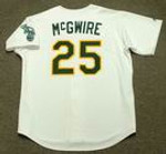 MARK MCGWIRE Oakland Athletics 1989 Home Majestic Baseball Throwback Jersey - ACTION