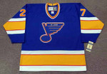 SERGIO MOMESSO St. Louis Blues 1989 CCM Vintage Throwback NHL Hockey Jersey - Front
