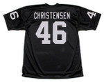 TODD CHRISTENSEN Oakland Raiders 1983 Throwback Home NFL Football Jersey - BACK