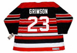 STU GRIMSON Chicago Blackhawks 1992 CCM Vintage Throwback NHL Hockey Jersey - BACK