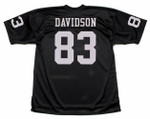 BEN DAVIDSON Oakland Raiders 1970 Throwback Home NFL Football Jersey - BACK