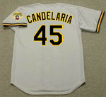 JOHN CANDELARIA Pittsburgh Pirates 1993 Majestic Throwback Away Baseball Jersey - BACK