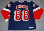 ERIC LINDROS New York Rangers 2001 CCM Throwback Alternate NHL Jersey - BACK