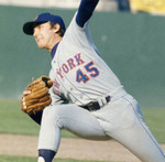 TUG McGRAW New York Mets 1973 Away Majestic Baseball Throwback Jersey - ACTION
