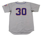 NOLAN RYAN New York Mets 1969 Away Majestic Baseball Throwback Jersey - BACK